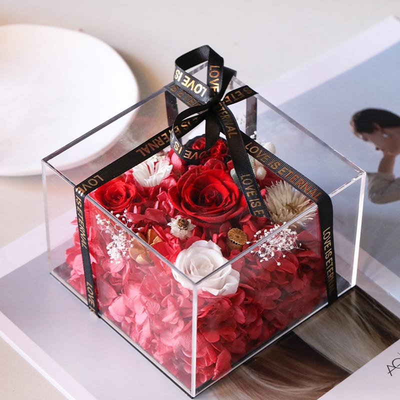 永恆的愛｜永生玫瑰花盒｜獅子座情人節禮物推薦