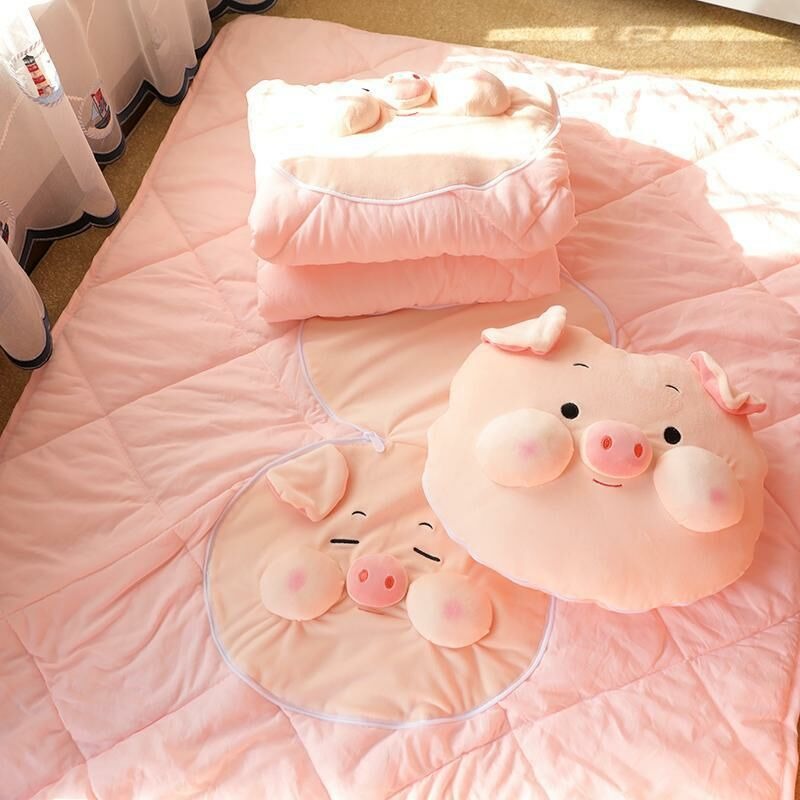 母親節禮物排行Top9：胖嘟嘟小豬抱枕毯（點我看禮物）